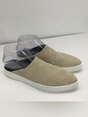ZCD Montreal Suede Leather Slip-On Sneakers Casual Accent Mules Size 7